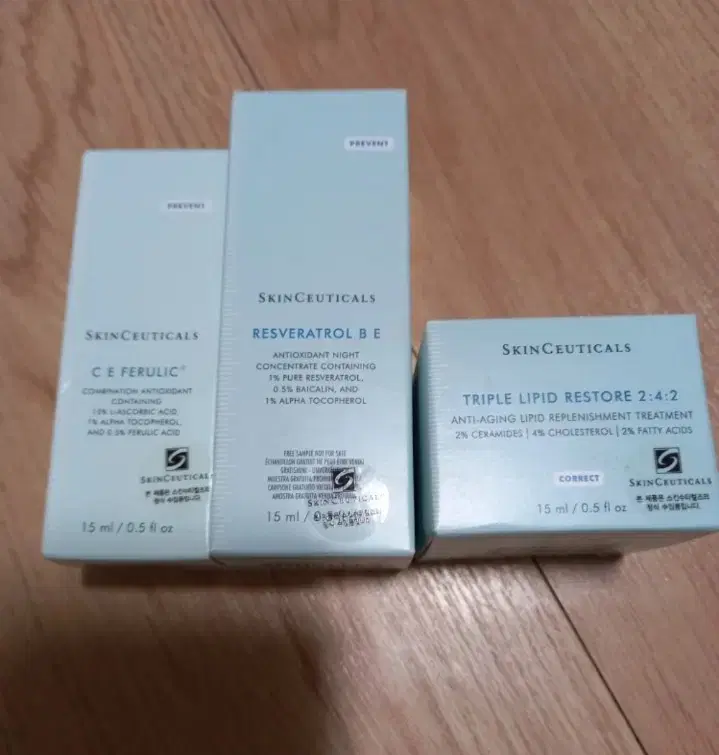 스킨수티컬즈 ce페룰릭,크림,에센스 각 15ml 일괄